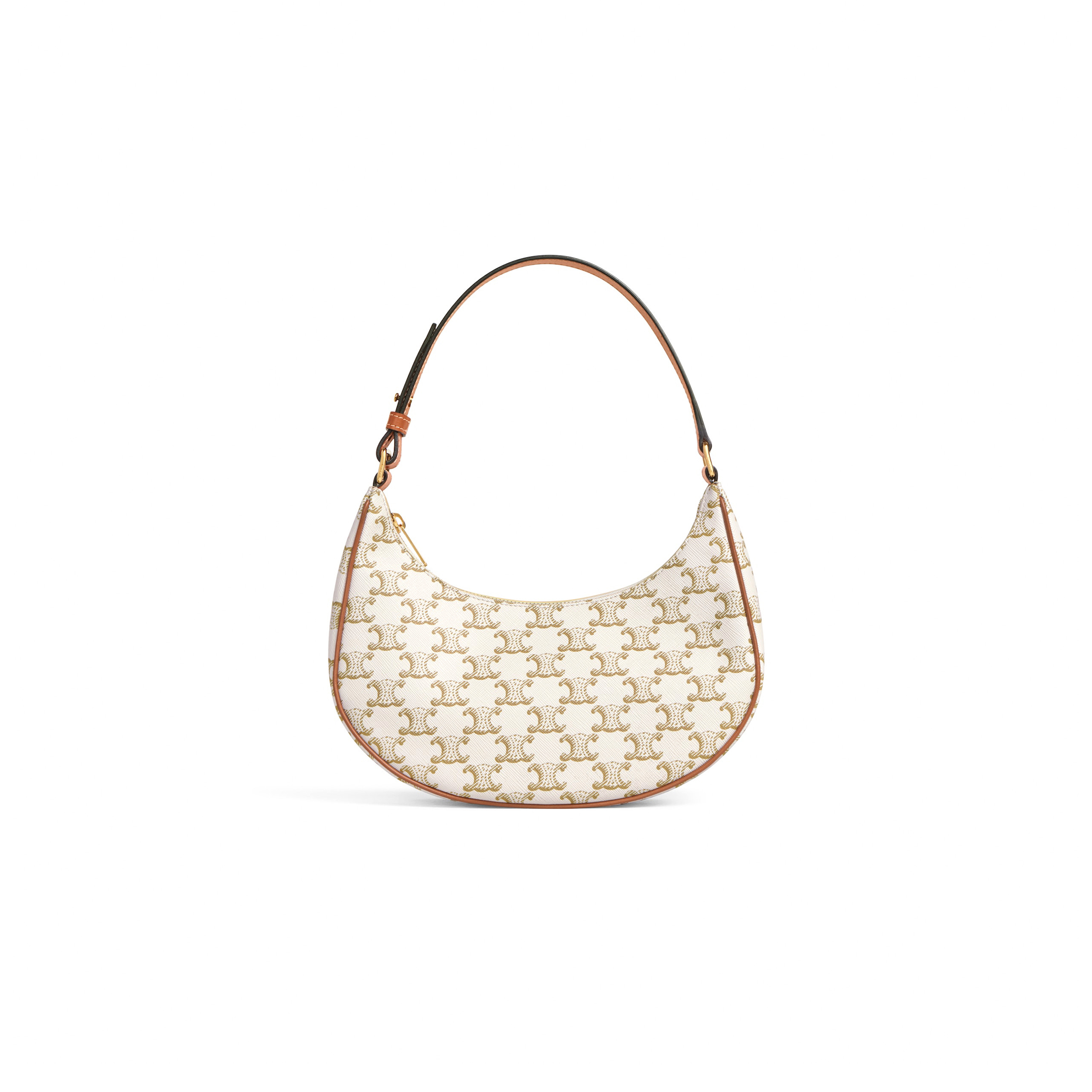CELINE AVA BAG IN TRIOMPHE CANVAS AND CALFSKIN 193952BZJ.01BC (23*14*7cm)